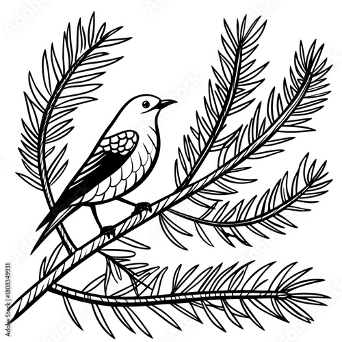  Graphic Pine Pattern