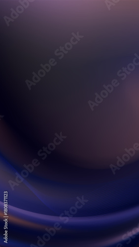 Elegant Dark Purple Silk Abstract Wave Banner