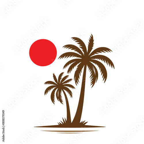 palm tree on the beach