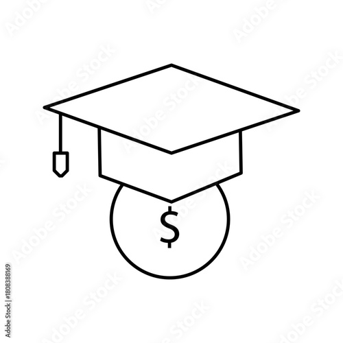 college savings icon trendy design template, vector illustration on white background