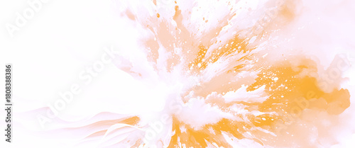 Vector abstract gold splash watercolor background