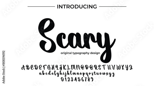 Scary - Elegant Script Font for Smooth Handwritten Design and Creative Typography