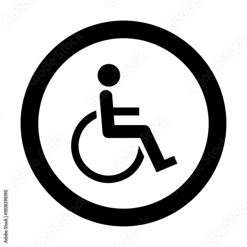 Accessible Icon Wheelchair Symbol for People with Disabilities and Mobility Aids