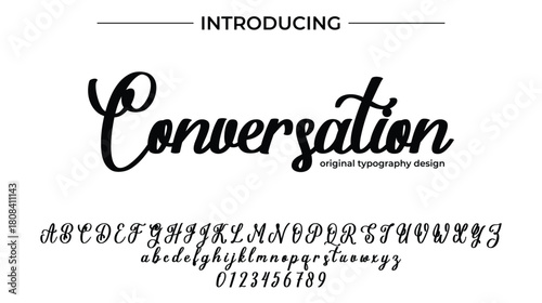 Conversation - Elegant Script Font for Smooth Handwritten Design and Creative Typography
