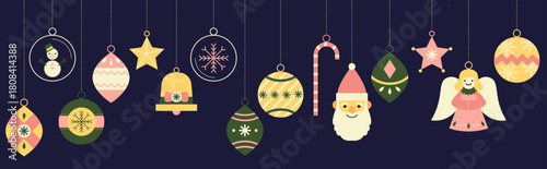 Christmas Bauble and Ornaments Collection, Christmas Tree Decoration Set