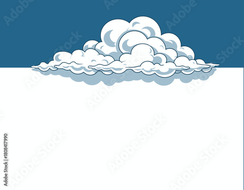 vector illustration of clouds