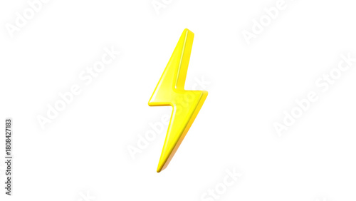 Free Download Bright yellow lightning bolt symbol isolated on a transparent background.PNG - GFXLoad