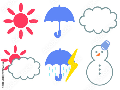 天気予報素材,weather icon
