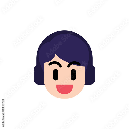 An enthusiastic young podcaster illustration
