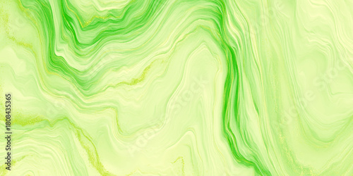 Luxury abstract fluid art background in sage green, mint and gold alcohol ink marble texture with golden veins and natural stone patterns.