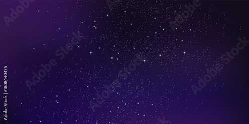 Gradient sunrise starry night background vector design in eps 10