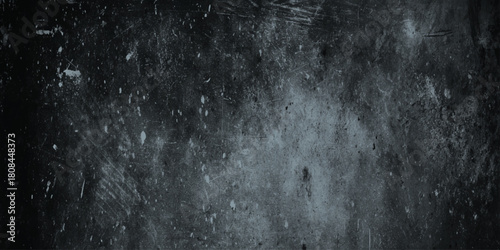 A monochrome high resolution texture featuring a heavily distressed and dark gray surface for wall and tails decor.