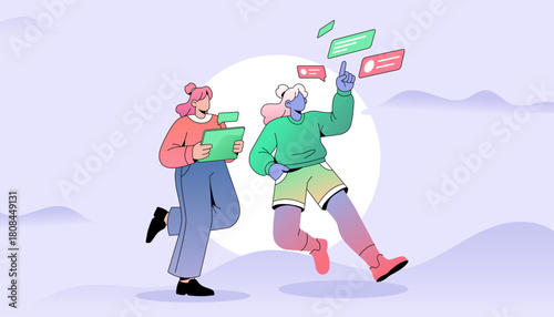 Two people are working together to complete a project with great enthusiasm