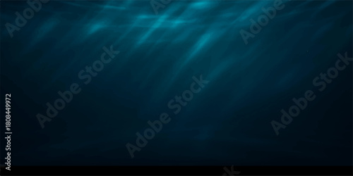 Abstract blue background with bright light rays, motion, and cloud texture, suggesting deep sky or ocean space
