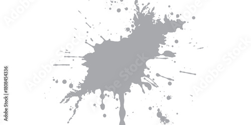 Gray Paint Splash Splatter Abstract Texture for Creative Design and Background Artwork