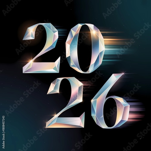 Poster design showing fragmented geometric
shards floating in space, each shard glowing softly in pastel blues, silver, and amber tones