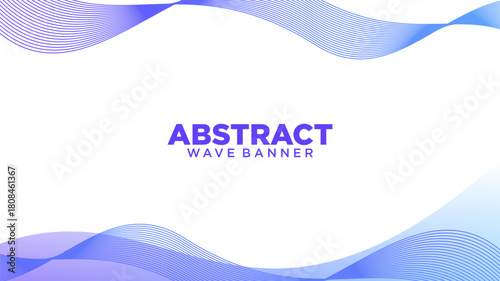 Abstract Fluid Wave Flowing Mesh Gradient Banner