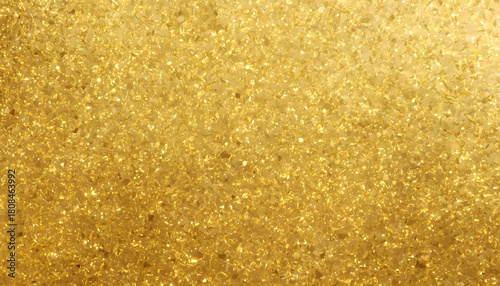 Luxurious sparkling gold glitter texture background with shimmering light reflections