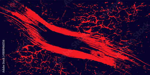 red black brush Car sticker wrap pattern banner abstract sporty lines black orange color combination grunge brush modern pattern racing motorsport vector design