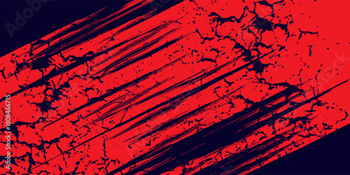 red black brush Car sticker wrap pattern banner abstract sporty lines black orange color combination grunge brush modern pattern racing motorsport vector design