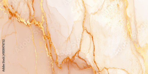 Luxurious golden marble texture background abstract stone surface with swirling yellow and orange veins elegant interior wallpaper and decor.