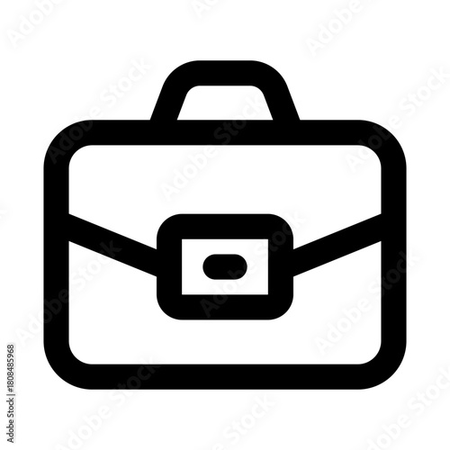 Briefcase icon. Modern line icon design with professional minimal vector styling crafted for business, work, office, career, and professional concepts