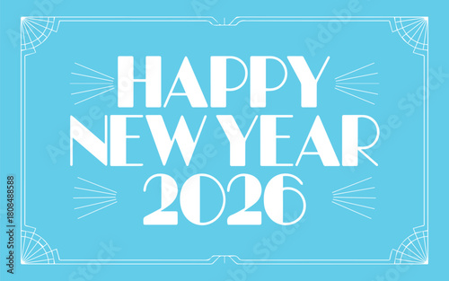 Celebrate New Year 2026 with this fantastic design! A perfect way to wish everyone a Happy New Year with festive cheer and a stylish modern graphic!
