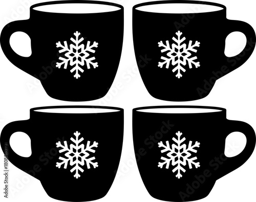 set of coffee cups