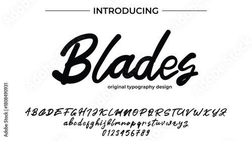 Blades - Elegant Script Font for Smooth Handwritten Design and Creative Typography