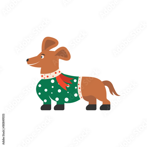 Colorful icon for  dog