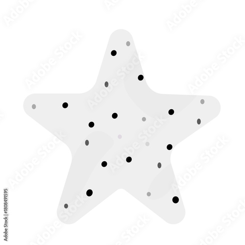 white dragon fruit slices with star shape
