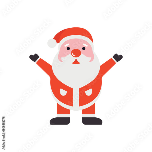 Colorful icon for  santa claus