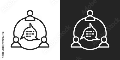 Performance Icon In Black And White Line Style