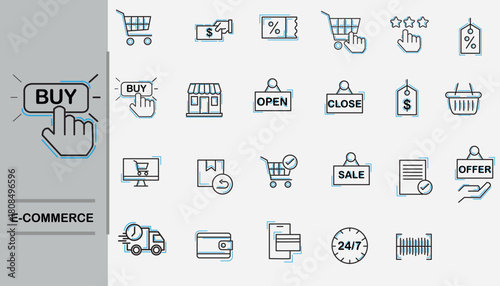 icon sheet for e-commerce