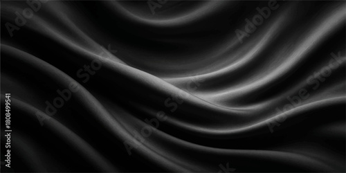 Black luxury satin silk fabric texture pattern backdrop