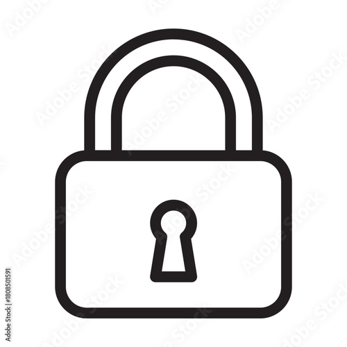 Line Icon – Security Lock Pad