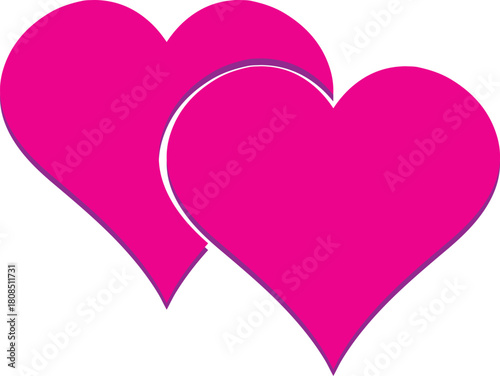 Heart shape design for love symbols, Set simple drawings heart symbols, valentines day related designs and frames, Red heart formed by Available in vector EPS format. editable vector file format.