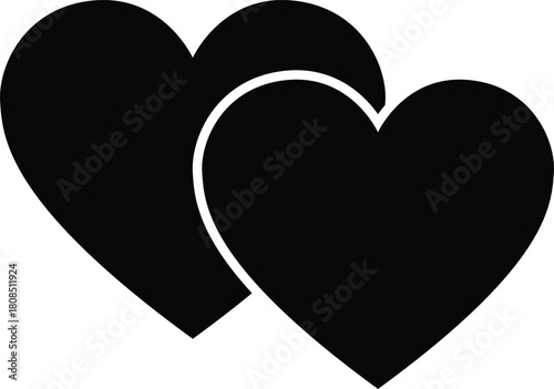 Heart shape design for love symbols, Set simple drawings heart symbols, valentines day related designs and frames, Red heart formed by Available in vector EPS format. editable vector file format.