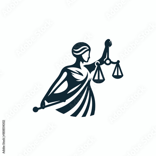 Themis Justice Goddess Logo