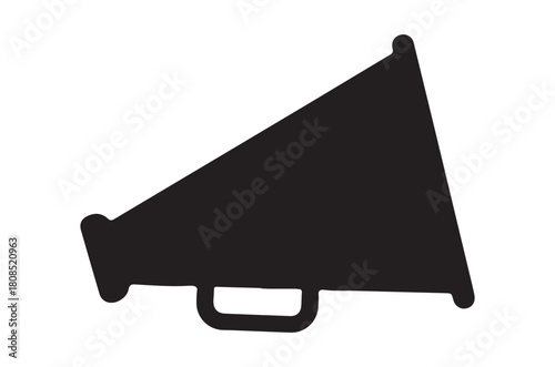Cheer bullhorn megaphone cheerleading speaker silhouette vector