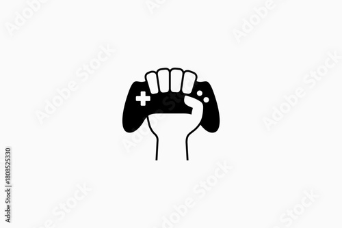 Playing game logo symbol icon illustration