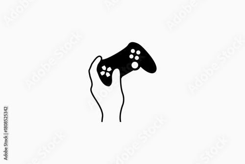 Playing game logo symbol icon illustration