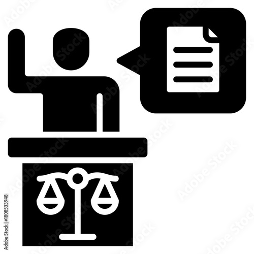 Witness  Icon Element For Design