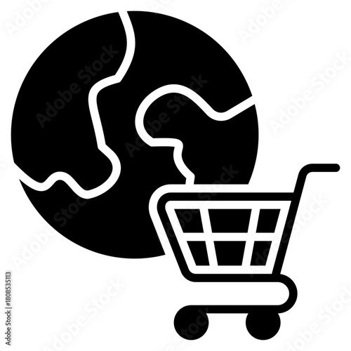 Global Market  Icon Element For Design