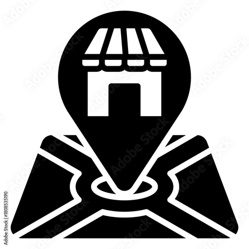 Retailer  Icon Element For Design