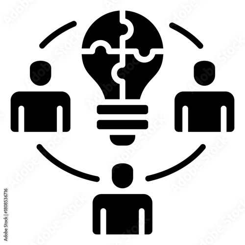 Collaboration  Icon Element For Design