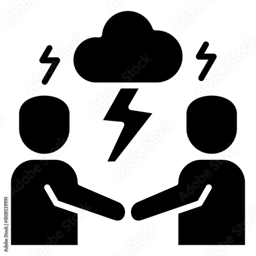 Conflict Resolution  Icon Element For Design