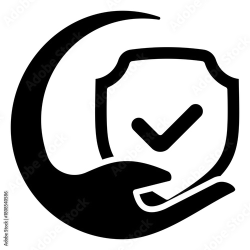 Protective Measures  Icon Element For Design