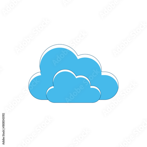 Colorful icon for cloud