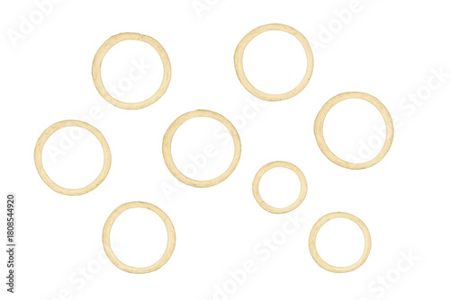 Wallpaper Mural Onion rings flying, fresh crispy slices, breaded fast food snack, isolated raw vegetable ingredient on transparency Torontodigital.ca